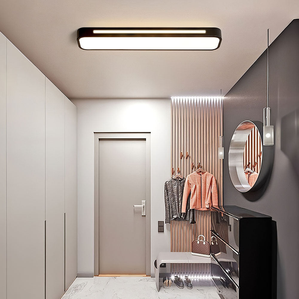 LED Ceiling Light Fixture - Nordic Minimalist Design - Long Linear Light for Modern Home & Office Spaces