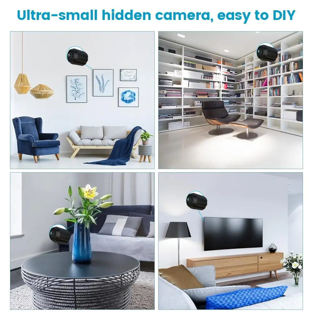 Hidden Spy Cam with 360° Foldable Lens - Wireless Mini Camera