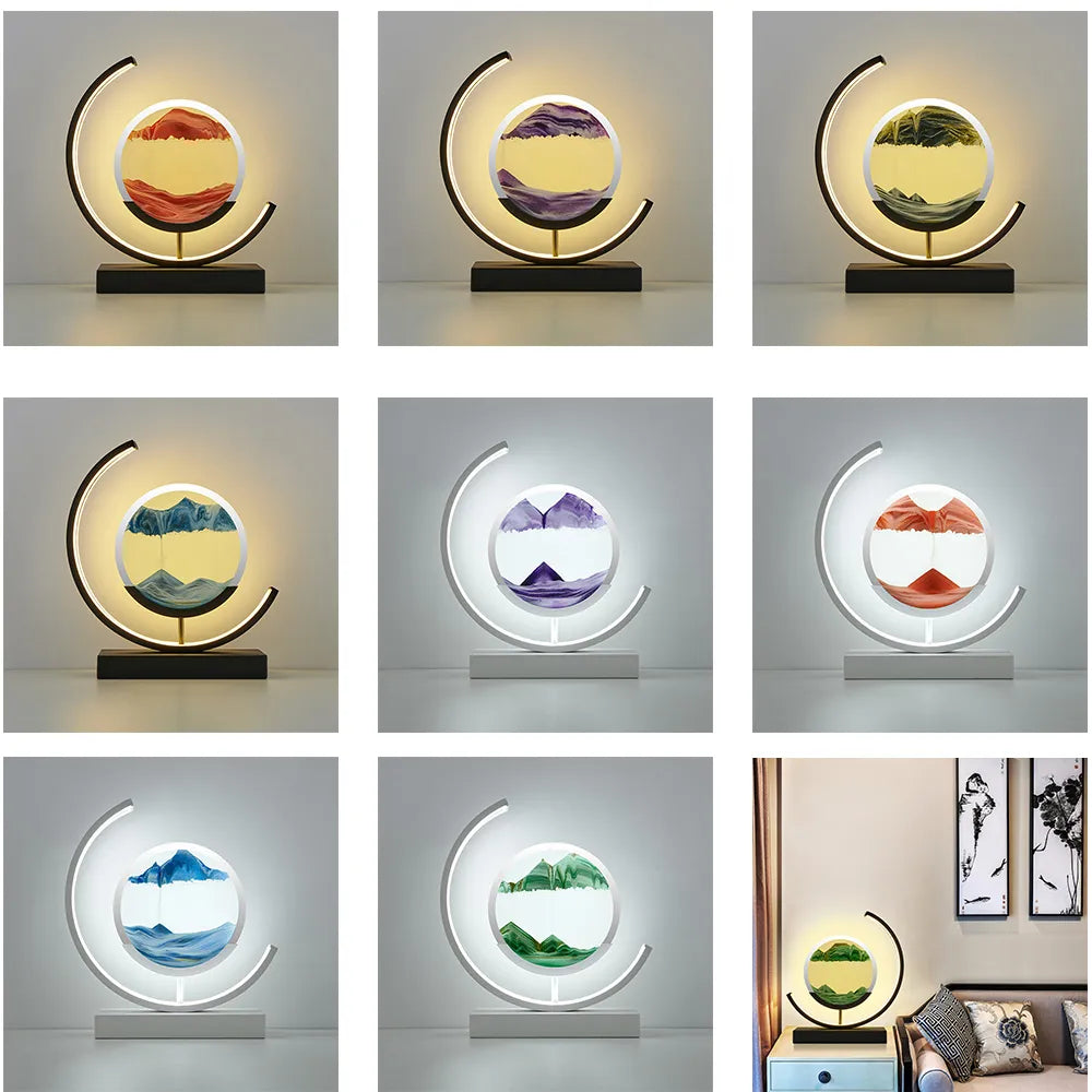 Balance Sand Art Lamp | Best Lava Lamps-Inspired Space Lamp, Cool LED Night Light for Relaxing Bedroom & Living Room Decor