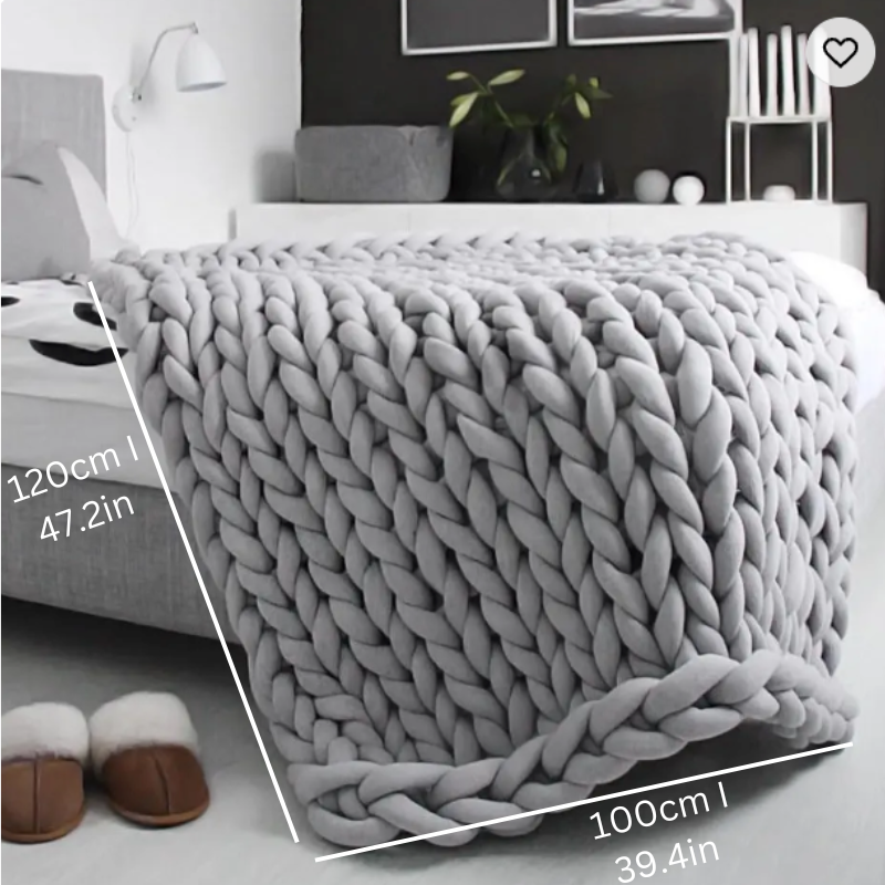 Weighted Organic Cotton Blanket | Breathable, Machine Washable & Ideal for Year-Round Comfort
