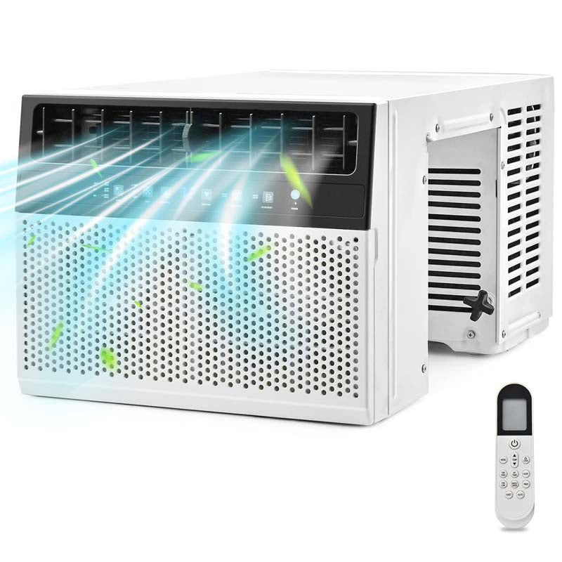 10000 BTU Ultra Quiet Window Air Conditioner U-Shaped Window AC Units Over the Sill AC Units with Energy Saver Modes