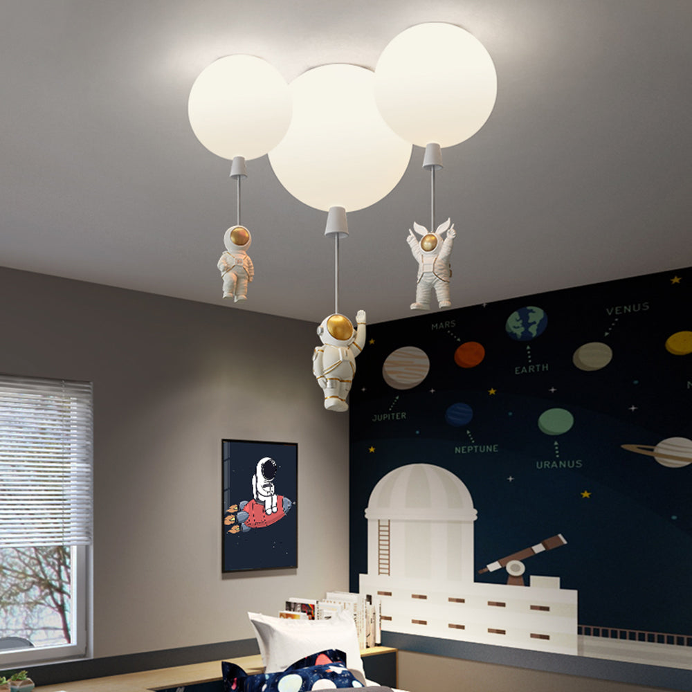 Fateh Modern Moon/Astronauts LED Ceiling Lamp of Acrylic