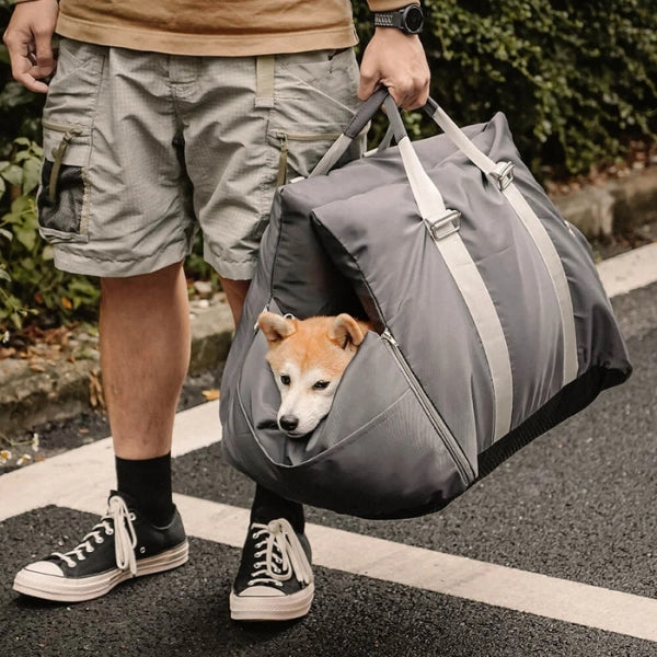 Dog Car Seat Bed with Harness | Waterproof Travel Dog Car Seat Bed