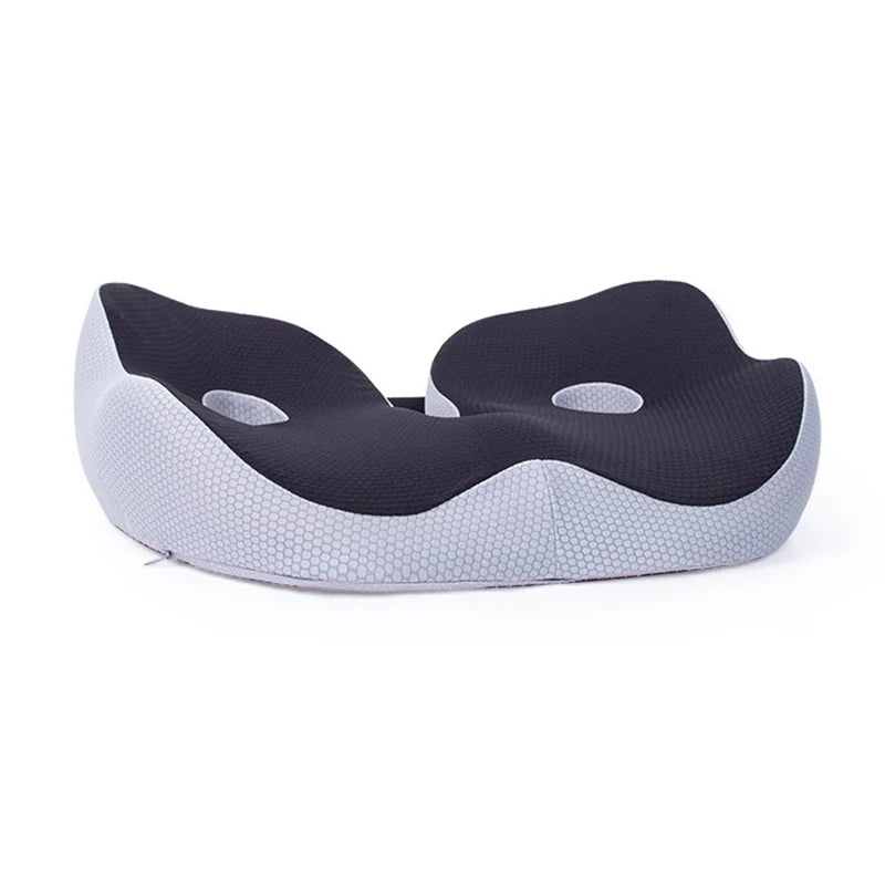 Adjustable Memory Foam Seat Cushion for Sit Bone Relief | Ergonomic Design for Office Chair and Car Use