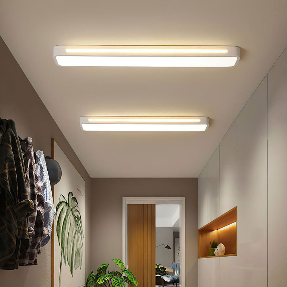 LED Ceiling Light Fixture - Nordic Minimalist Design - Long Linear Light for Modern Home & Office Spaces