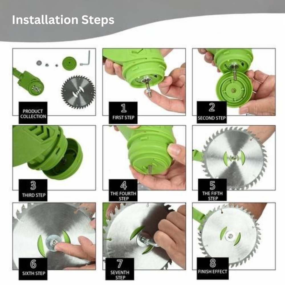 Cordless Grass Trimmer with Adjustable Cutting Width for Lawn Care & Garden Maintenance