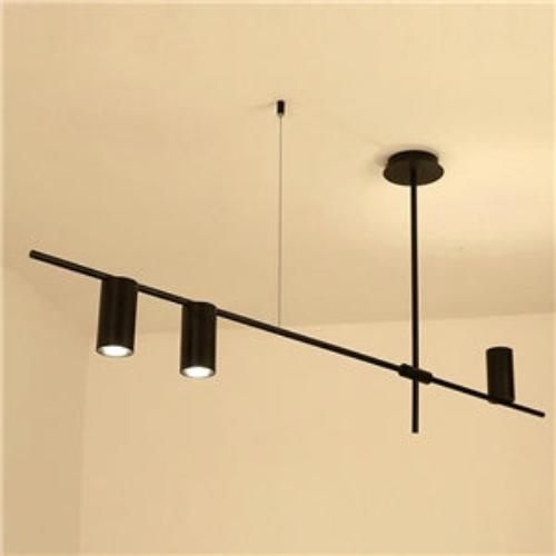 LED Long Linear Chandelier - Modern Design with Adjustable Height for Dining Room & Kitchen Lighting