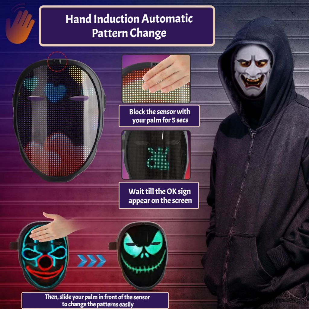 Amazing Customizable RGB LED Mask