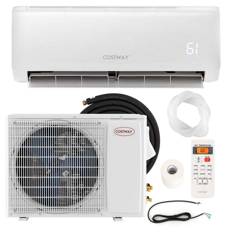 18000 BTU 21 SEER2 Mini Split Air Conditioner & Heater Ductless Inverter System, 208-230V Wall-Mounted AC Unit with Heat Pump