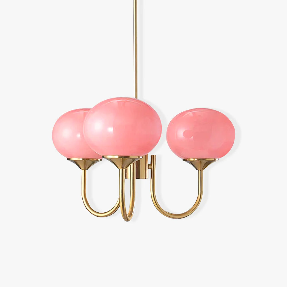 LED Marshmallow Chandelier Light Fixture - Modern White Pendant Lighting for Dining Room & Living Room Decor