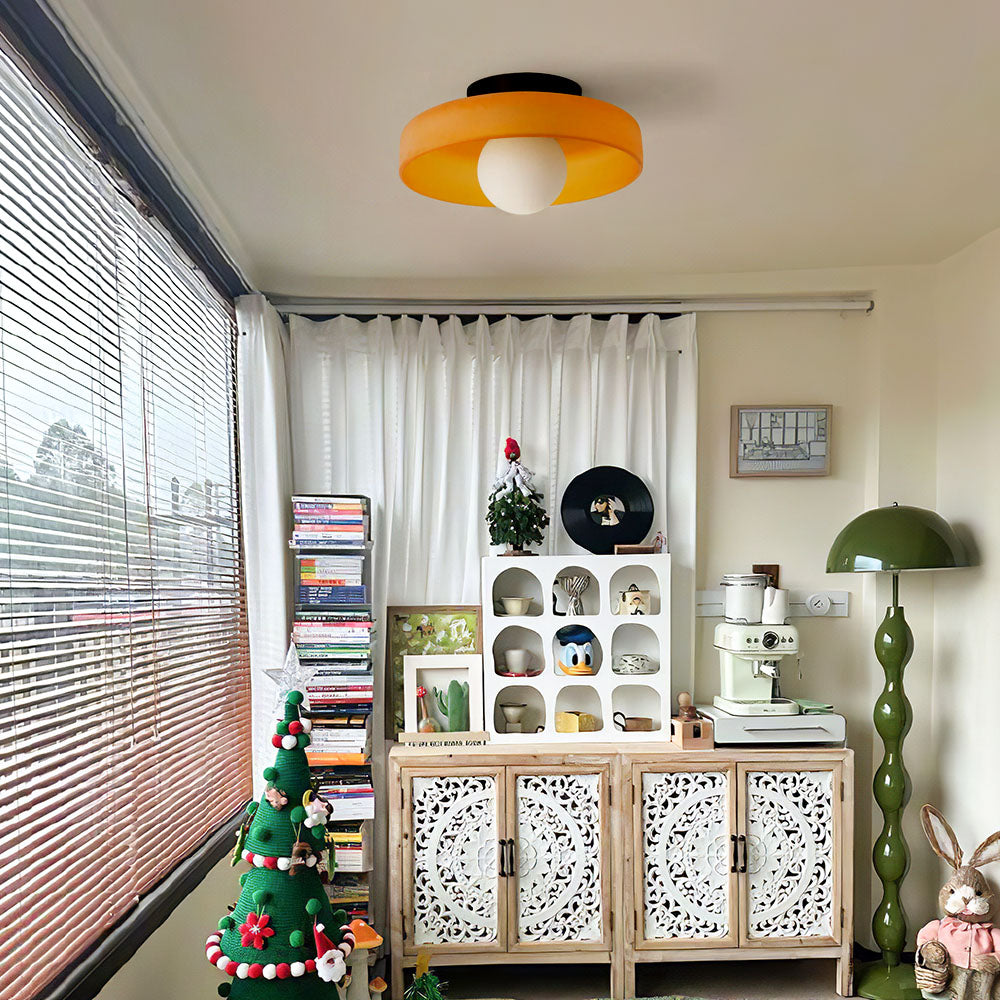 LED Round Flush Mount Ceiling Light Fixture - Modern Energy-Efficient Lighting for Contemporary Home Décor & Low Ceilings