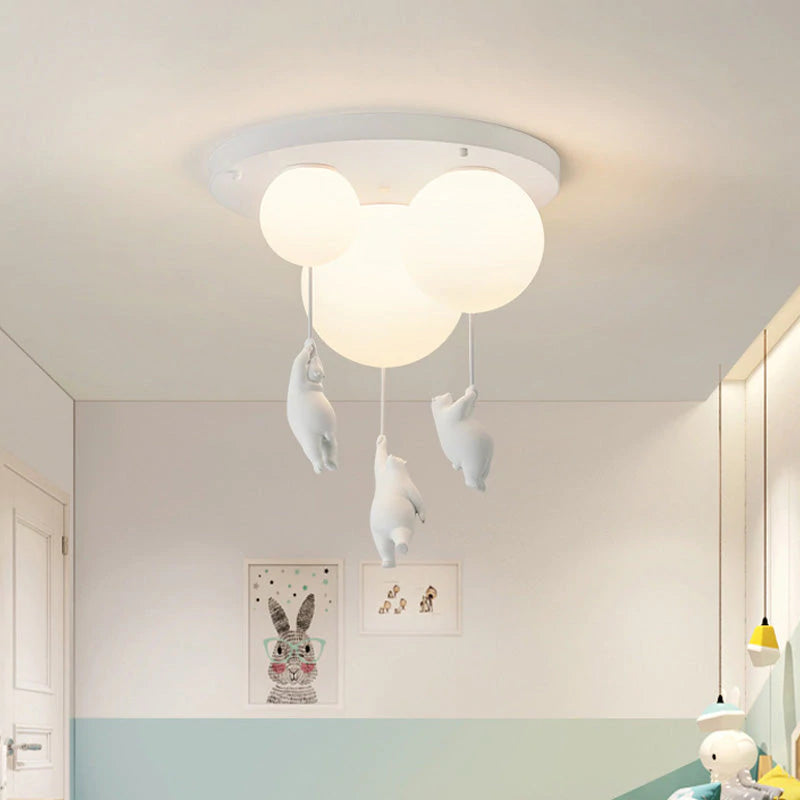 SkyDream - Pendant Lamp for Children with Bear and Balloon