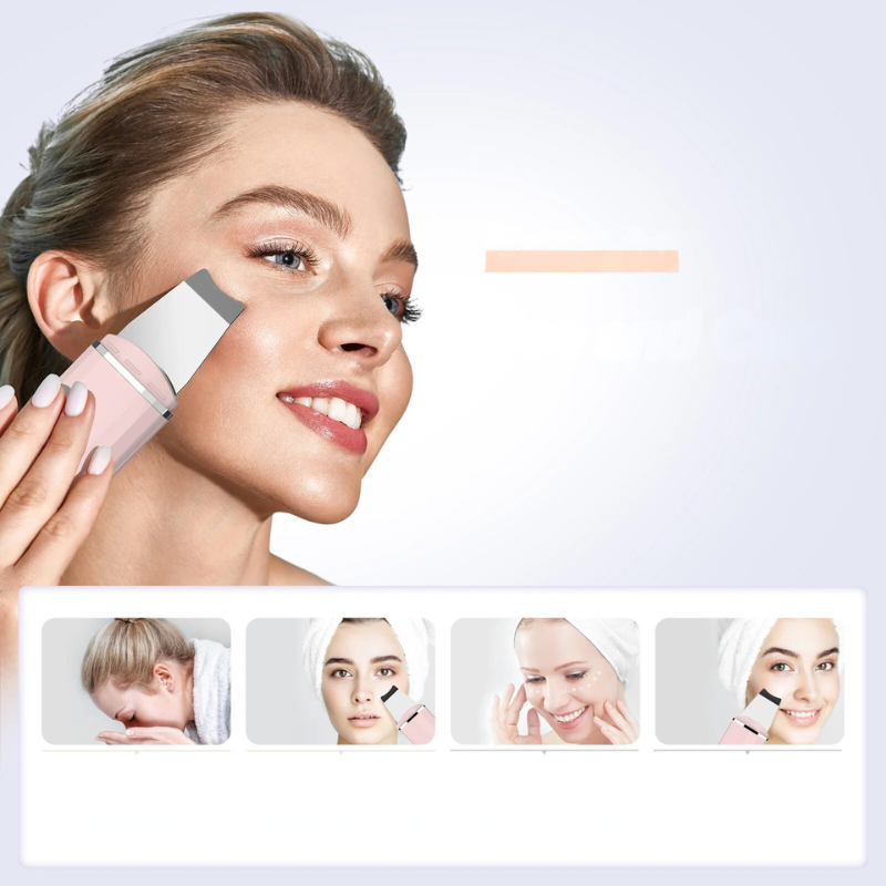 Celestara™ | Deep Cleansing Ultrasonic Facial Tool with Lifting Function for Radiant Skin Care