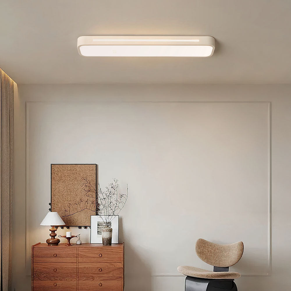 LED Ceiling Light Fixture - Nordic Minimalist Design - Long Linear Light for Modern Home & Office Spaces