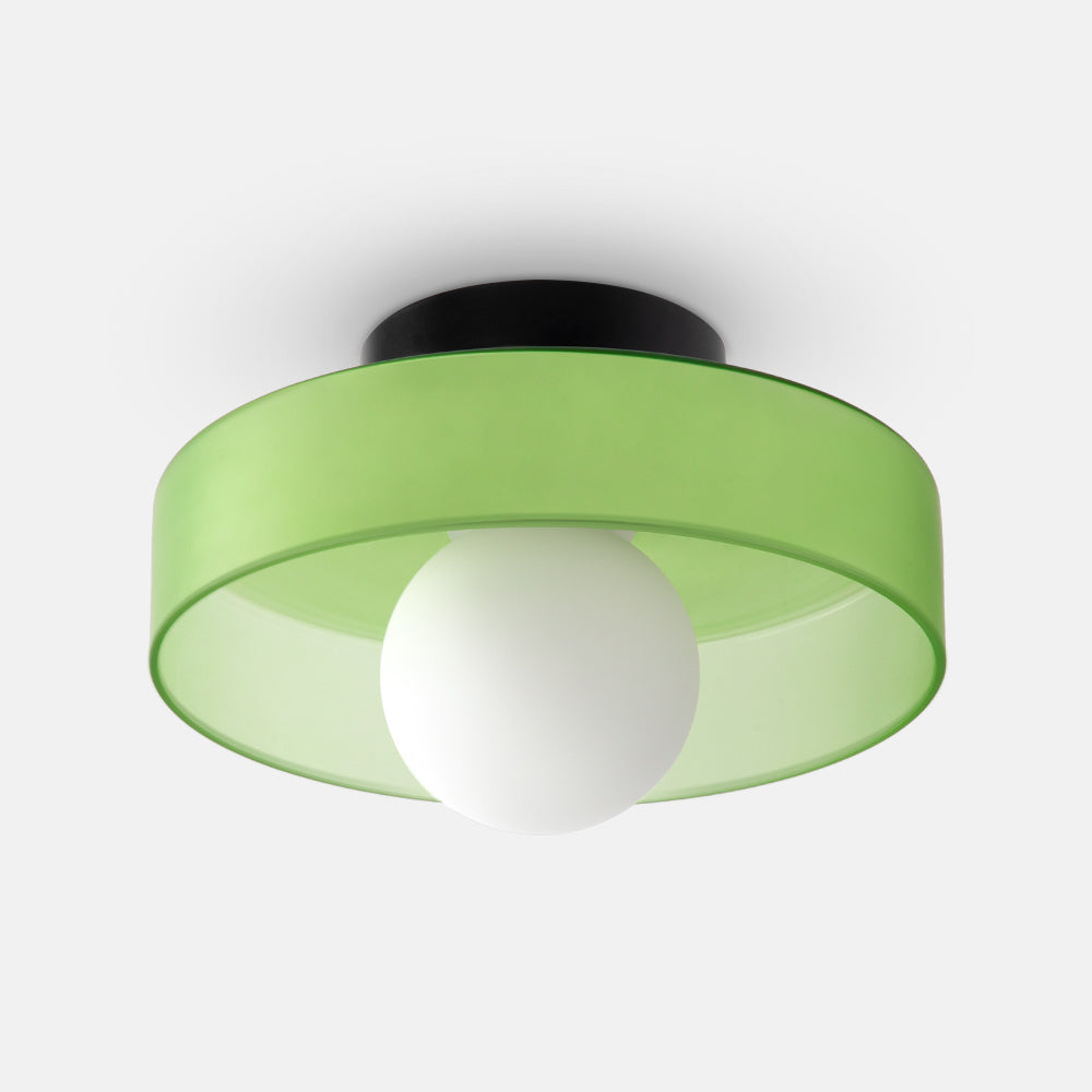 Modern Round LED Ceiling Light Fixture - Energy-Efficient Lighting for Living Room & Kitchen Spaces