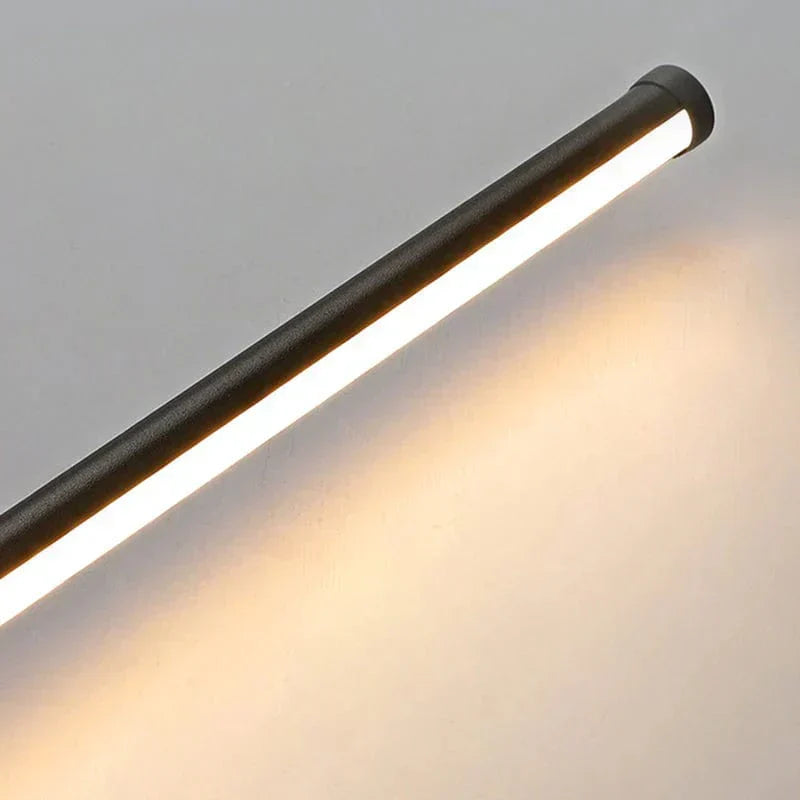 LED Outdoor Wall Light Fixture - Waterproof Luminous Line Design for Patios, Gardens & Walkways