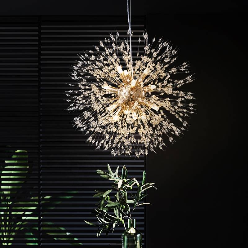 Lili Design LED Pendant Lights White Gold Metal Living Room Dining Room