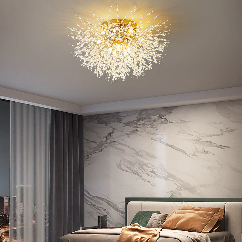 Lili Design LED Pendant Lights White Gold Metal Living Room Dining Room