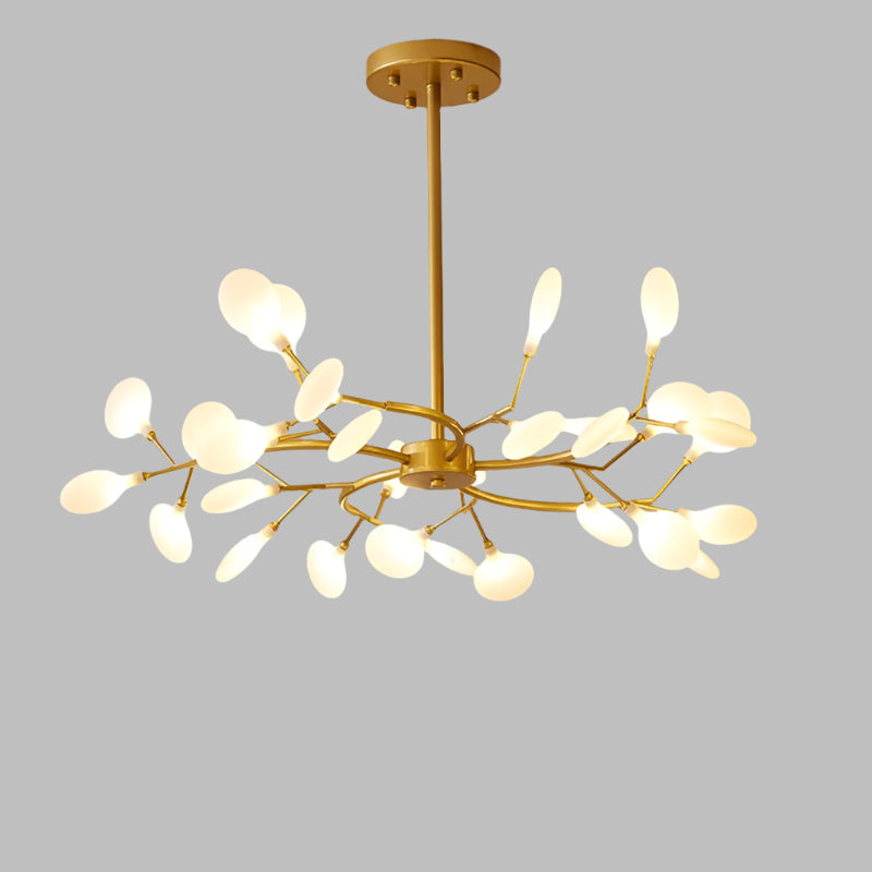 LED Firefly Chandelier Light Fixture - Branch Design for Living Room & Dining Room Decor
