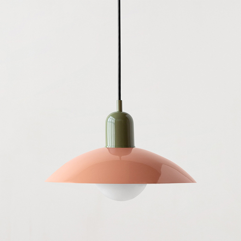 LED Bauhaus Pendant Light Fixture - Colorful Macaron Design for Kitchen, Dining Room & Modern Interiors