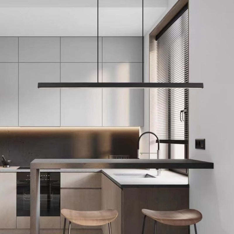 LED Pendant Light Fixture - Industrial Style with Adjustable Height - Perfect for Kitchen, Dining Room, and Loft Spaces