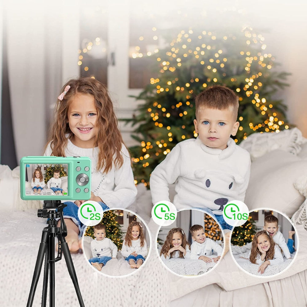 Portable Digital Camera 1080P 44MP with 16X Zoom – Compact Vlogging Camera with LCD Screen, Rechargeable, Perfect for Teens and Students