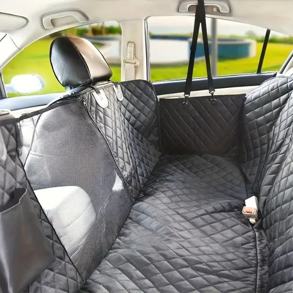 Dog Car Seat with Hard Bottom & Back Seat Extender for Travel | Car Seat Protection for Large Dogs