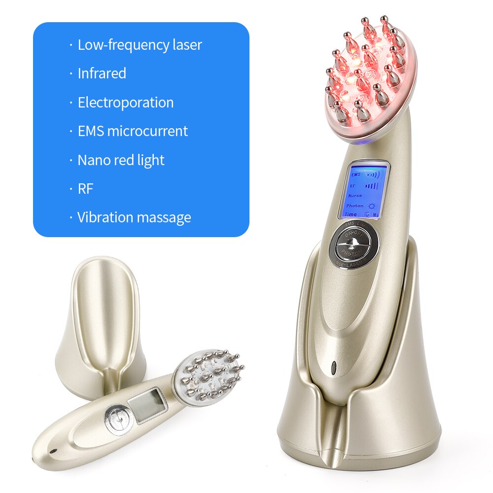 Red Light Therapy for Hair Growth – Laser Comb with Low-Level Laser Light for Effective Hair Loss Treatment, Includes Hair Growth Brush for Enhanced Results