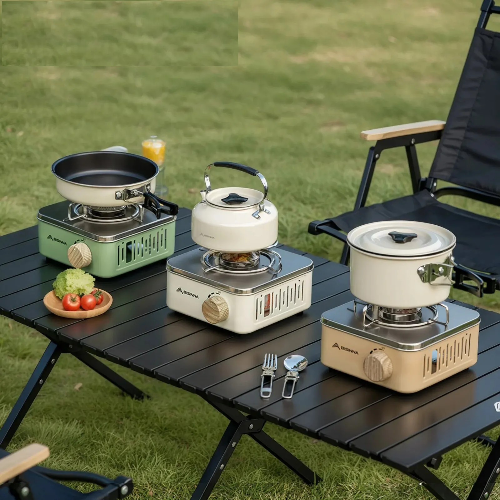 Portable Camping Gas Stove | 2800W High Firepower, Lightweight & Portable for Outdoor Cooking, Picnics & Camping Adventures