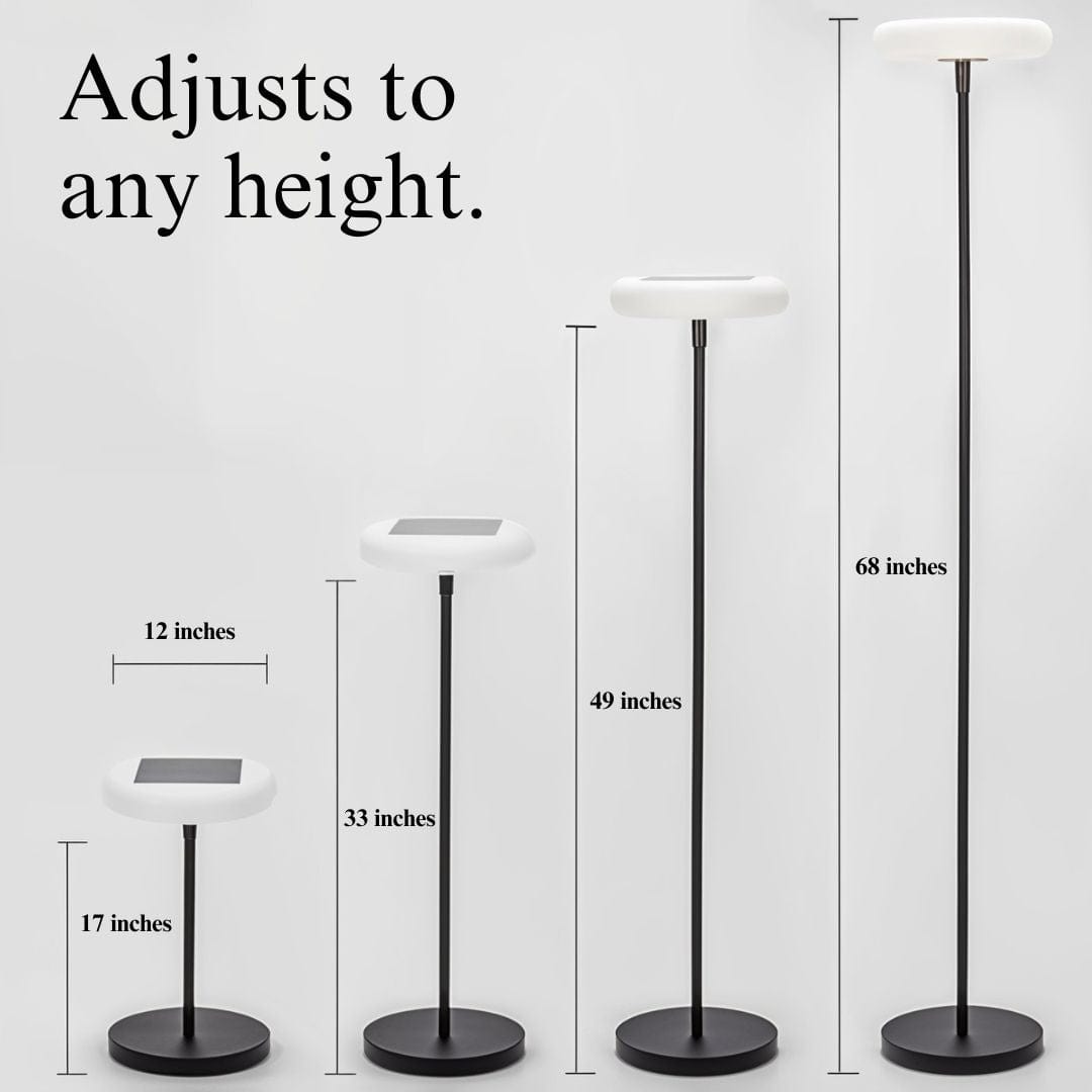 Solar Outdoor Adjustable Lamp with LED Light - Waterproof Garden Lighting for Pathway, Patio, and Yard Use