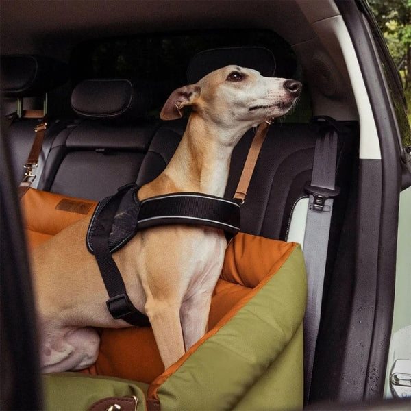 Large Deluxe Car Dog Bed | Back Seat Extender & Car Seat Protection