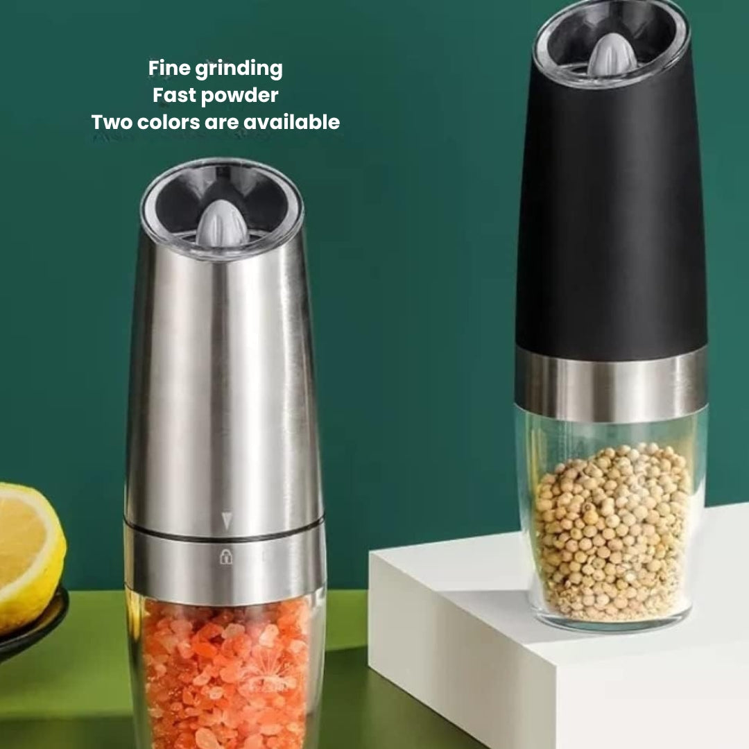 Electric Salt and Pepper Mill Set | Automatic, Adjustable Grind & LED Light for Modern Kitchens