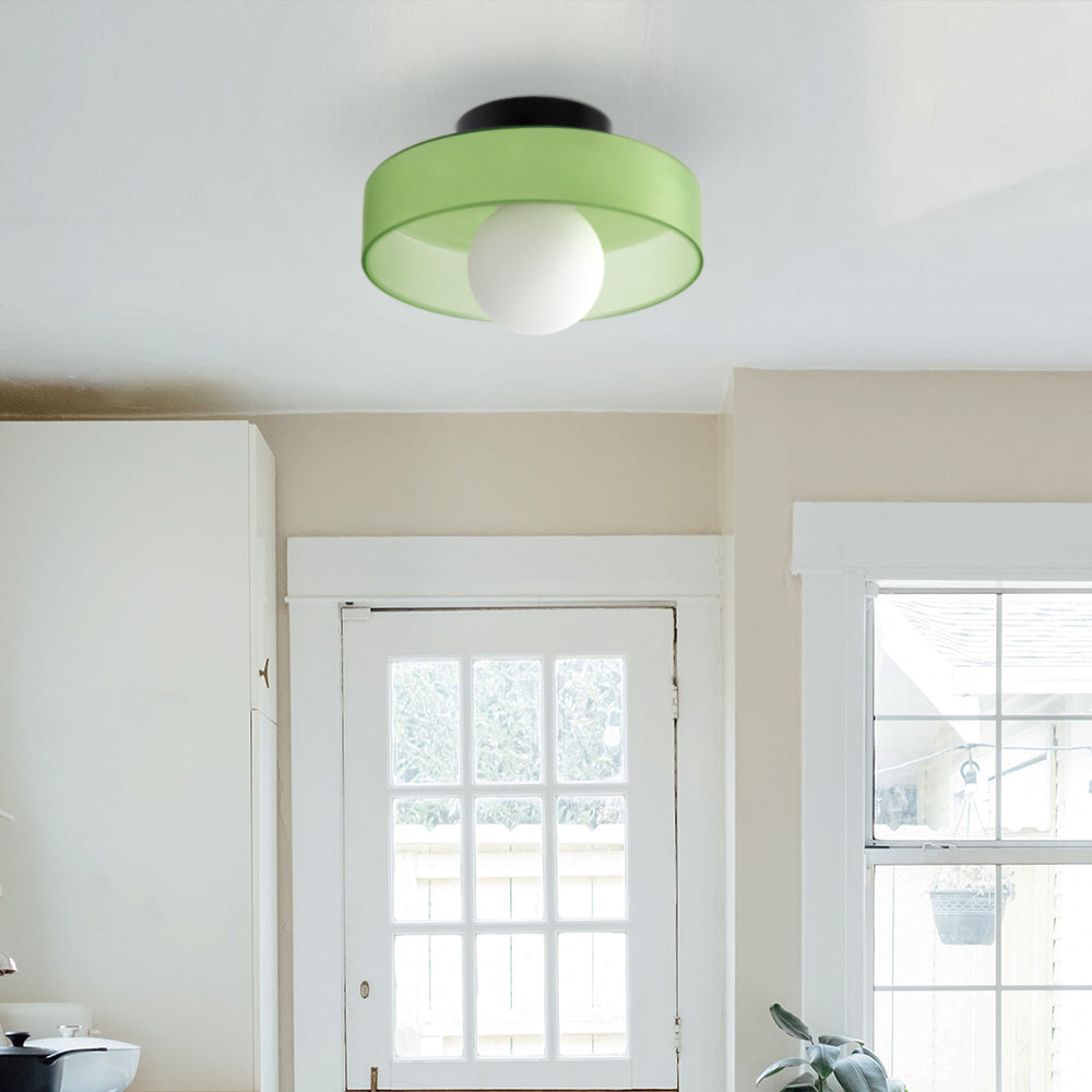 LED Round Flush Mount Ceiling Light Fixture - Modern Energy-Efficient Lighting for Contemporary Home Décor & Low Ceilings