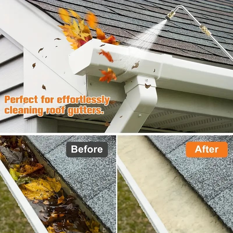 Telescoping High Pressure Washer Wand Set | 4000 PSI, 7 Nozzle Tips & Ideal for Gutter, Roof, and Hard-to-Reach Cleaning