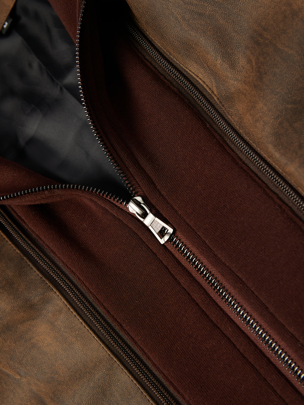 Men’s High-End Windproof Leather Jacket – Trench Style Outerwear for All Seasons