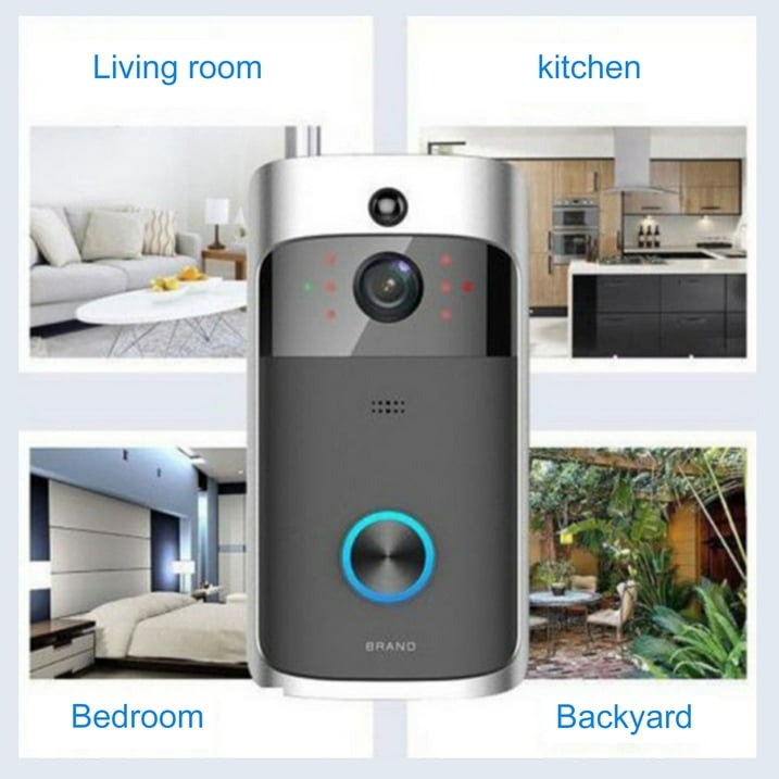 Wireless HD WiFi Video Doorbell | Night Vision, Two-Way Intercom & Motion Alerts for Home Security