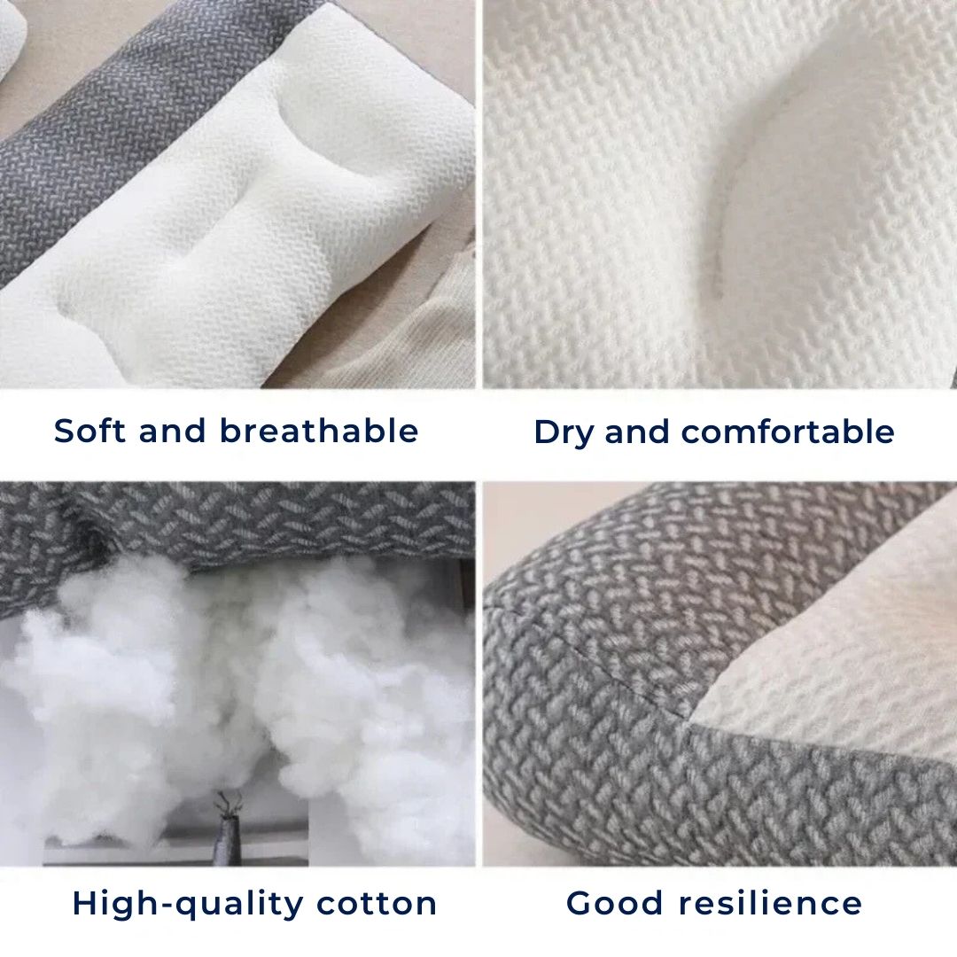 Orthopedic Neck Pillow for Sleeping | Cervical Spine Support & Pain Relief | Reduces Snoring | Ideal for All Sleep Positions