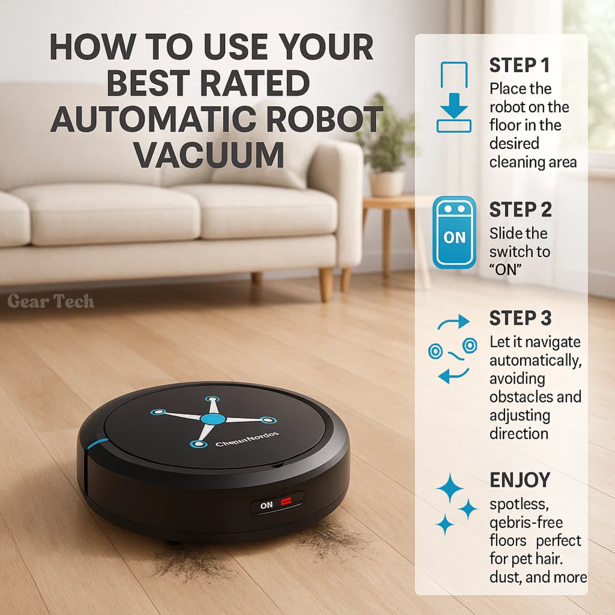 Best Rated Automatic Robot Vacuum Autonomous Top rated Vaccum Cleaner and Mop