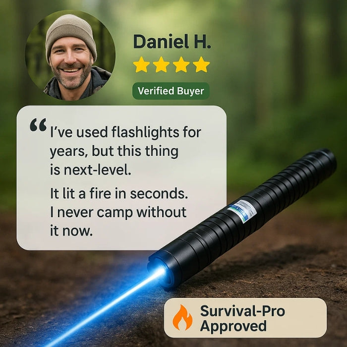 Tactical Laser Torch | High-Intensity, Waterproof & Ideal for Camping, Hiking, and Outdoor Adventures