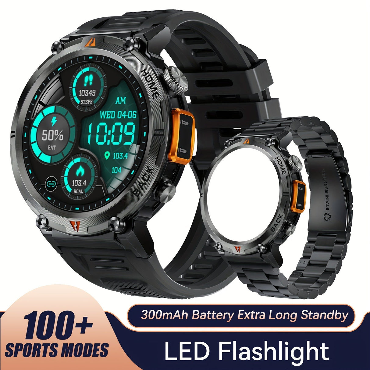 Merchpublic Sports Smart Watch For Men Make Calls, Outdoor Watch
