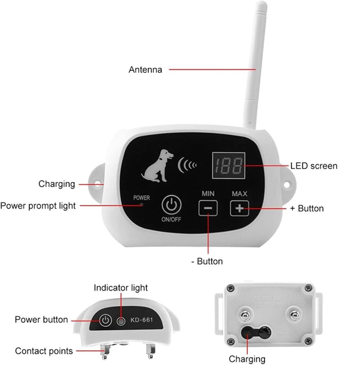 Wireless Dog Fence Collar System | Waterproof, Rechargeable & Ideal for Home Training and Outdoor Adventures