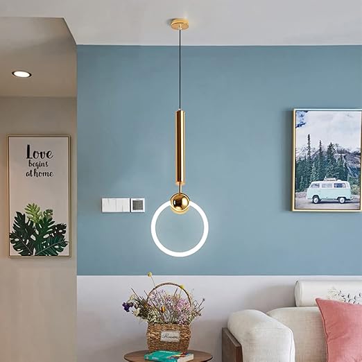 LED Pendant Light Fixture - Nordic Design with Simple Style - Ideal for Dining Room, Kitchen, and Living Room Lighting