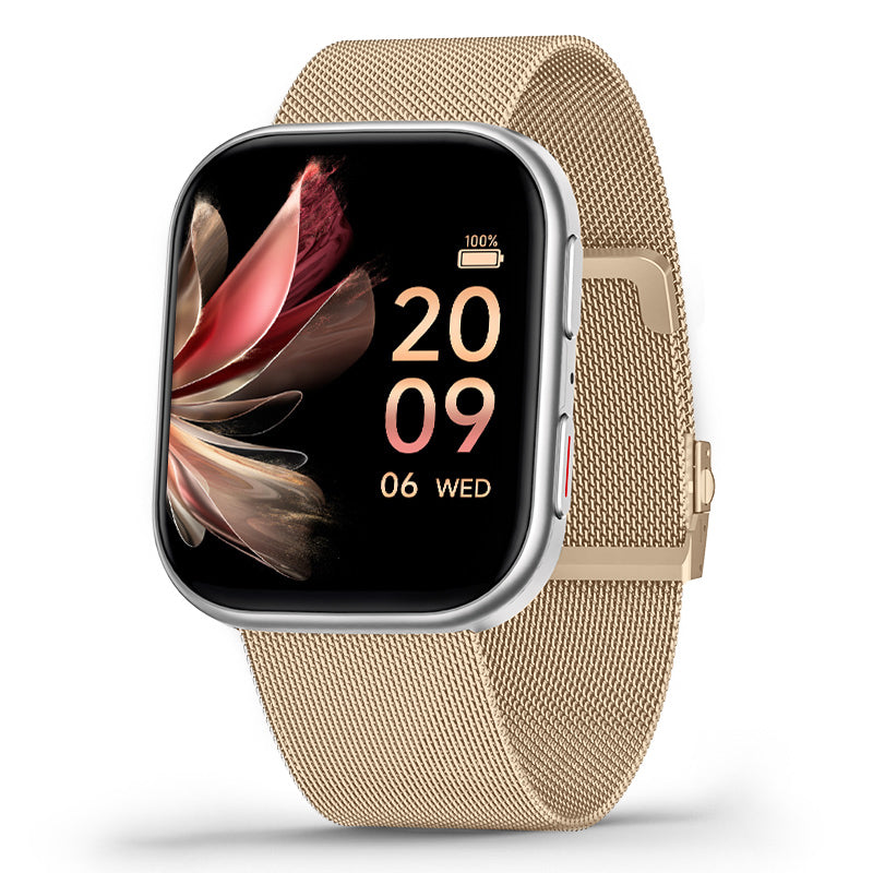 FITVII HM57 Health & Fitness Tracker (Answer/Make Calls), Smart Watch with HR+BP+SPO2 Monitor