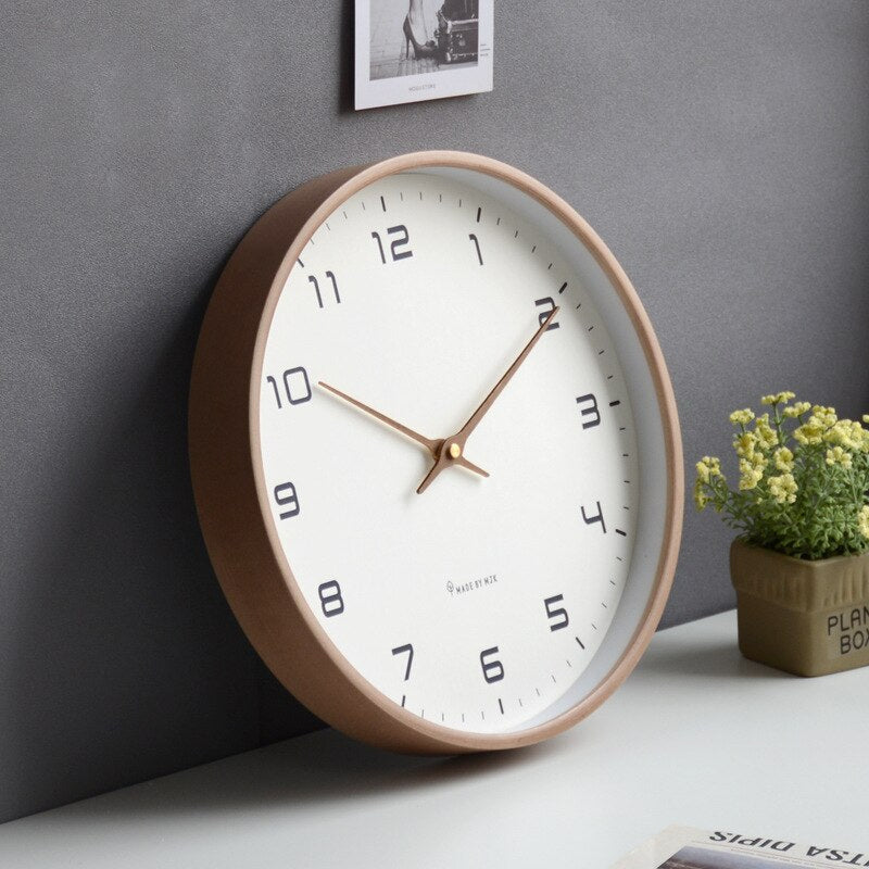 Scandinavian Simple Wall Clock - Modern Minimalist Design for Home Decor & Office Use