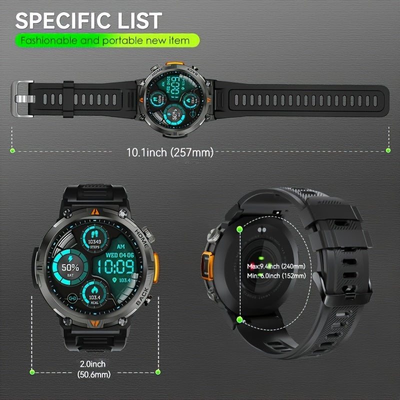 Sports Fitness Smart Watch For Men Answer/Make Calls, Outdoor Sports Watch