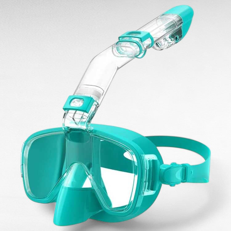 Foldable Snorkel Mask with Anti-Fog Lens and Adjustable Strap for Easy Underwater Exploration