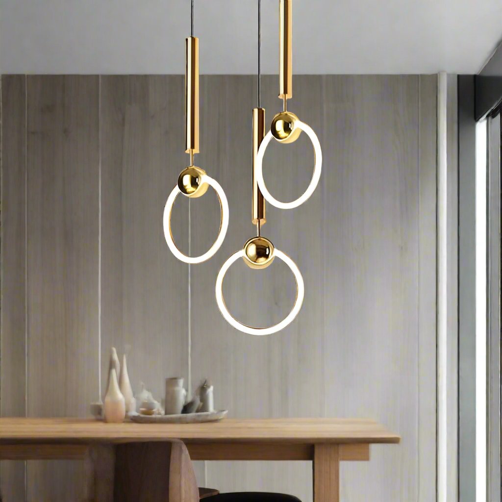 LED Pendant Light Fixture - Nordic Design with Simple Style - Ideal for Dining Room, Kitchen, and Living Room Lighting