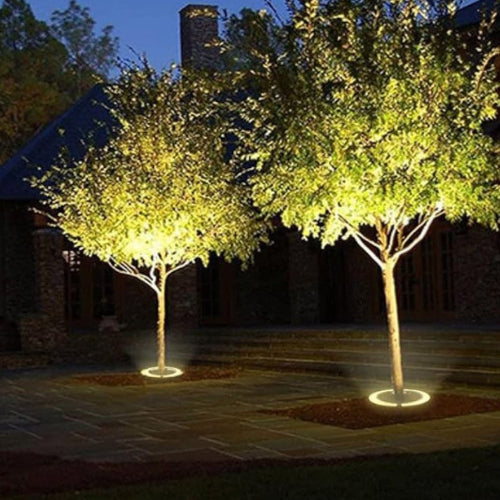 LED Outdoor Spotlight for Trees - Adjustable Waterproof Landscape Lighting for Garden, Yard, and Pathway Illumination