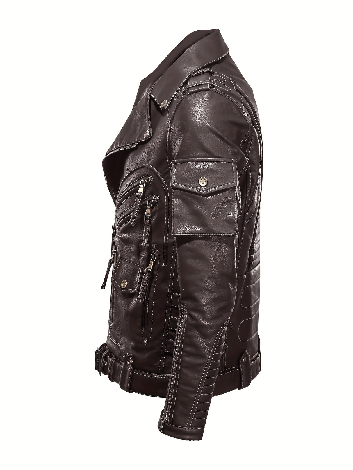 Men’s Multi-Color Biker Jacket – Stylish Motorcycle Outerwear