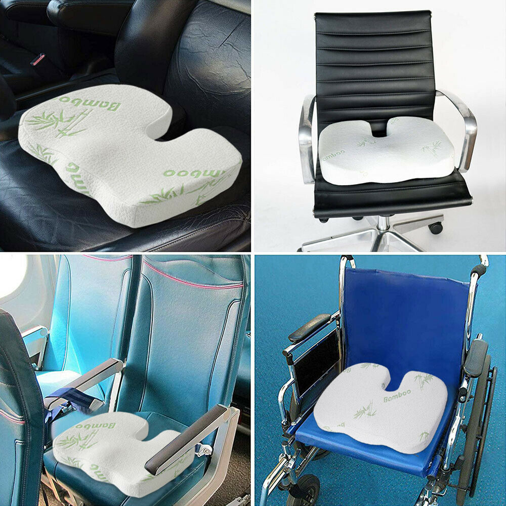 Memory Foam Seat & Back Cushion with Washable Cover
